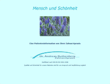 Tablet Screenshot of dr-ruthenberg.de